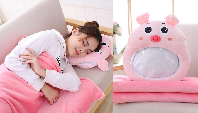 Middle Transparent Layer Plush Pillow - 10 Styles