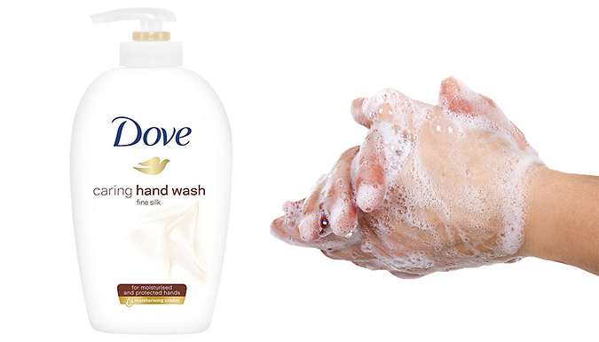 6-Pack of Dove Liquid Silk Hand Wash 250ml