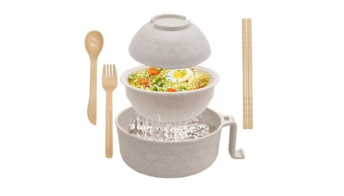 Microwave Ramen Bowl Set - 4 Colours