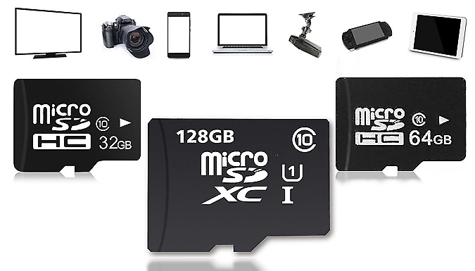 Micro SD Memory Card - 2GB, 32GB, 64GB or 128GB