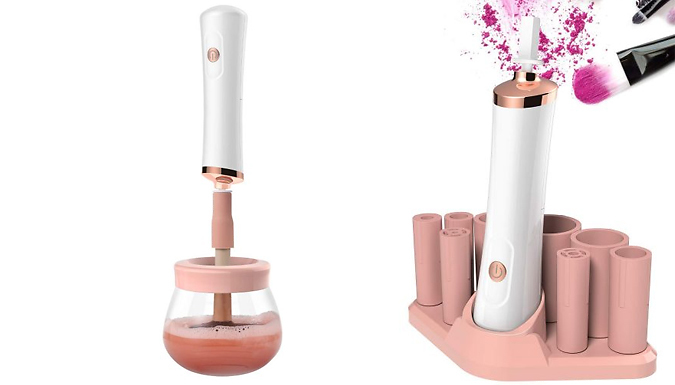 Electric Makeup Brush Cleaner with Optional Brushes - 4 Colours