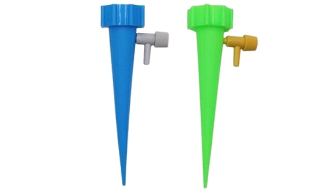 10 Self-Contained Auto Drip Watering Irrigation Spikes - 2 Colours