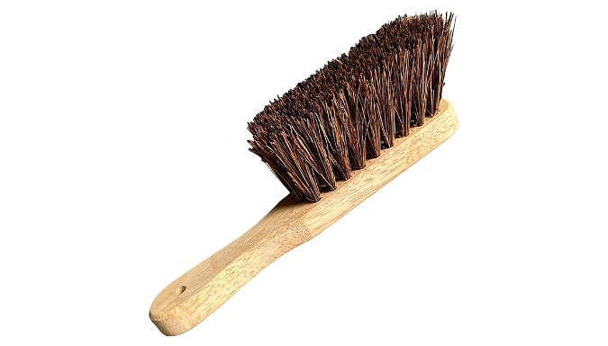 Stiff Bristle Wooden Hand Brush - 1 or 2-Pack!