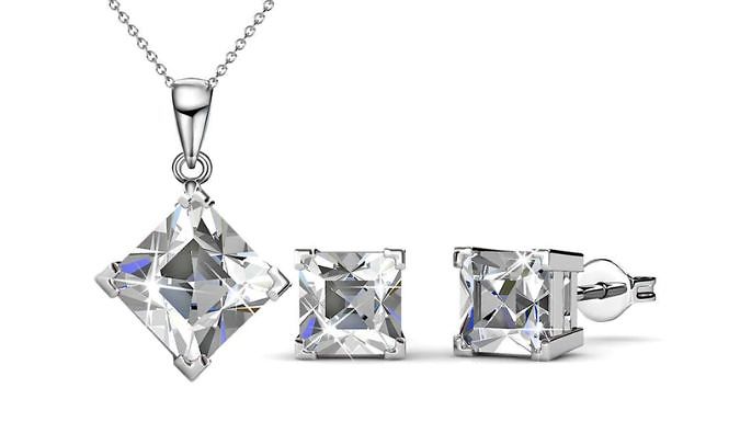 Classic Pendant & Earring Set - 2 Colours