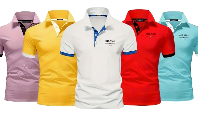 Men's Summer Polo Shirt - 7 Colours & Sizes