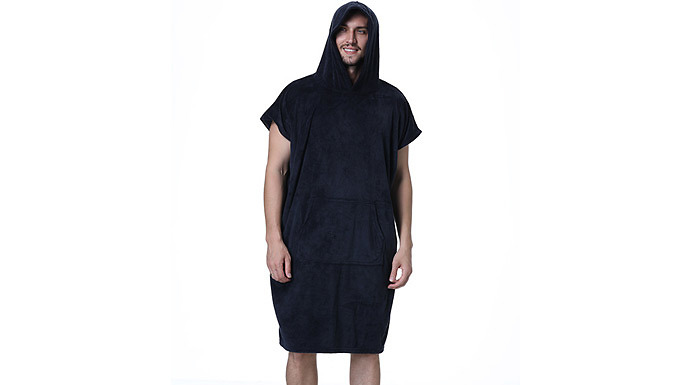 Beach Towel Hoodie Pocket Robe - 4 Colours from Go Groopie IE