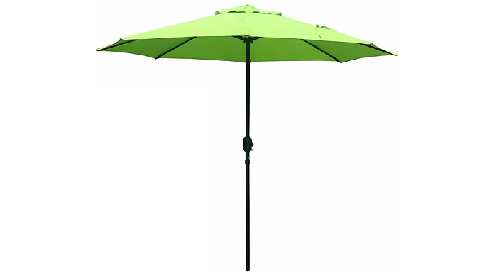 9ft Solar LED Patio Parasol - 2 Colours