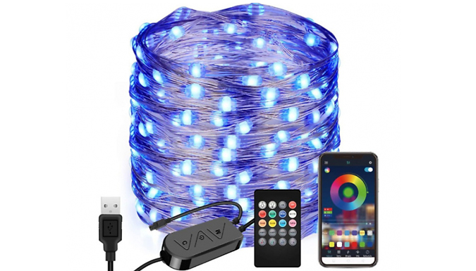 LED Christmas Tree Decoration Remote Control String Lights