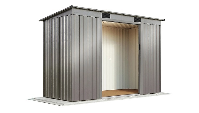 Garden Gear Aluminium Pent Metal Shed - 6.6 x 3.9ft!