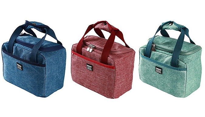 Insulated Square Lunch Bag - 3 Colours