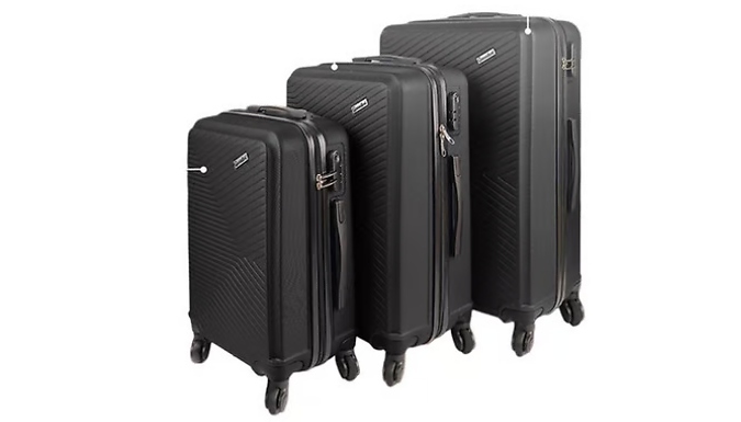 XL Delta Hard Shell 3-Piece Luggage Set - 4 Colours!