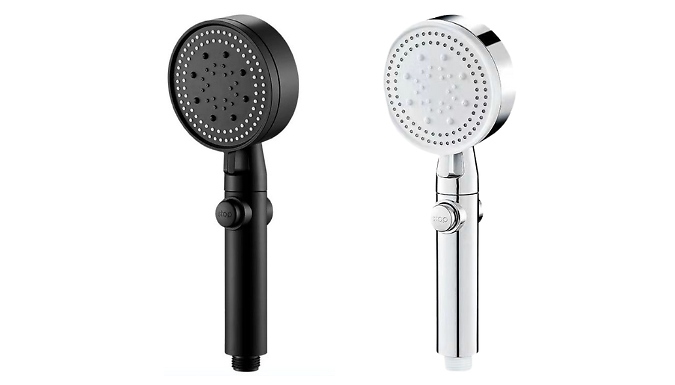 5 Mode High-Pressure Shower Head - 2 Colours!