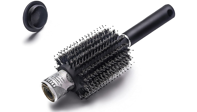 Round Hairbrush with Secret Safe