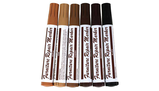 6 or 12-Pack of Wood Scratch Repair Marker Pens