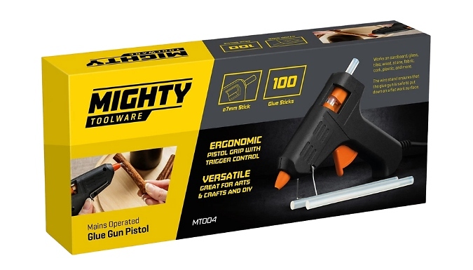 MT Glue Gun With 100 Glue Sticks