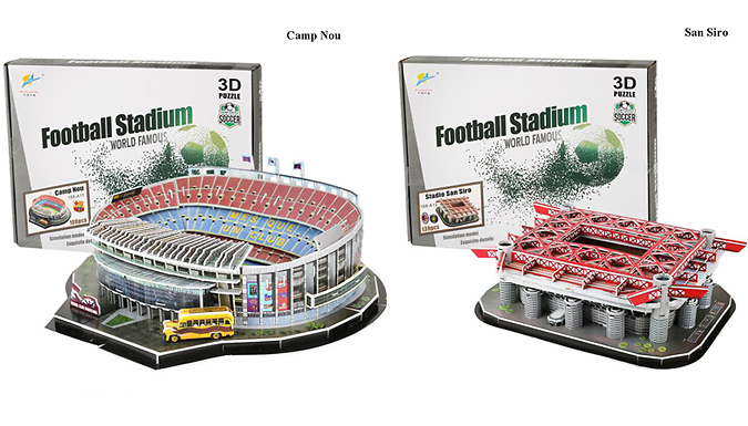  Classic Football Stadium Puzzle,3D Puzzle Soccer Club