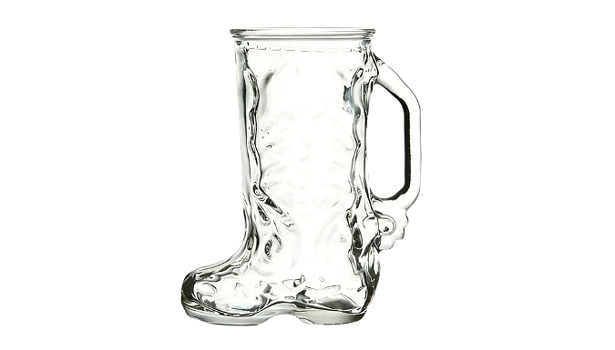 Boot-Shaped Pint Glass with Handle