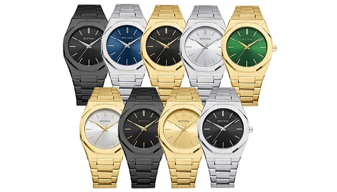 BestWin Steel Band Quartz Watch! - 9 Colours