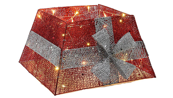 Square Christmas Tree Collar Basket - 2 Colours