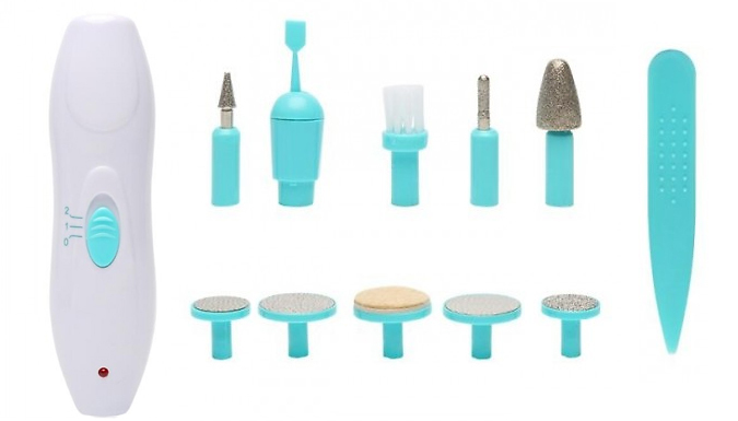 Electric Manicure Tool With 10 Attachments