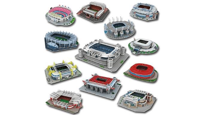 3D Paper Puzzle Football Stadiums - 12 Stadiums