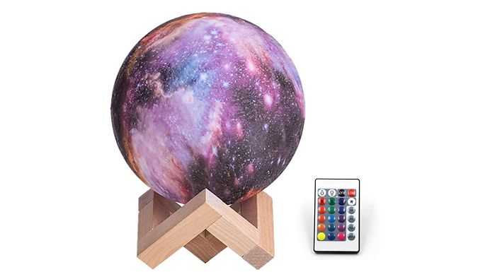 16-Colour LED Moon Lamp with Remote - 2 Sizes