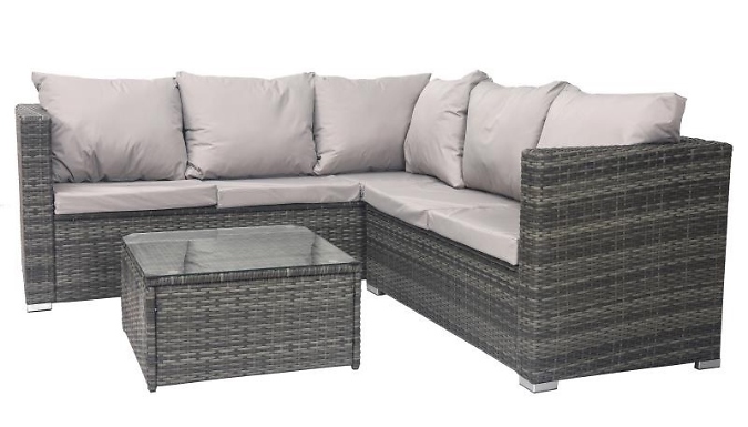 5-Seater Rattan Corner Sofa Furniture Set