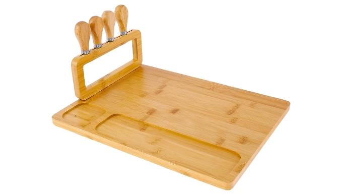 6-Piece Cheese Board and Knife Set