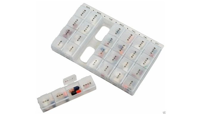 7 Day Pill Box & Supplement Organiser - Buy 1 or 2!
