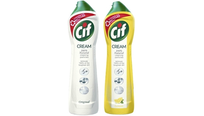2, 4 or 6-Pack of CIF Natural Cleaning Particles Cleaner Cream - 2 Options