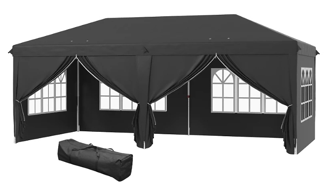 Outsunny 3m x 6m Water Resistant Pop Up Gazebo