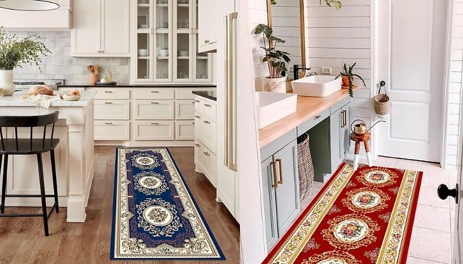 Anti-Slip Stain-Resistant Bohemian-Style Rug - 2 Colours, 3 Sizes