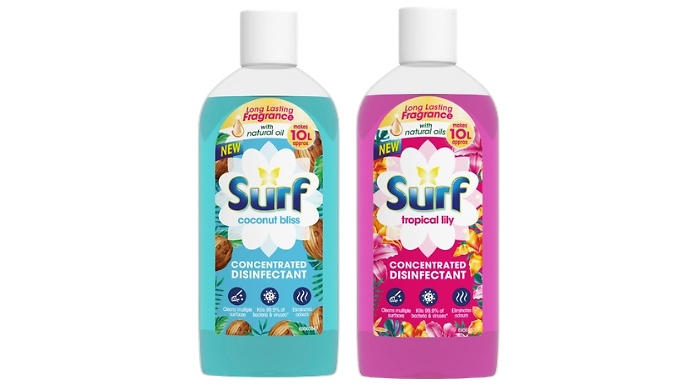 3 or 6-Pack of Surf Multi-Purpose Concentrated Disinfectant - 2 Scents