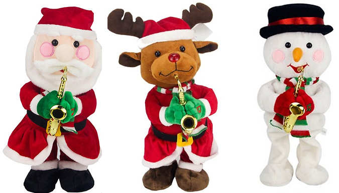 Dancing Musical Christmas Plush - 5 Colours