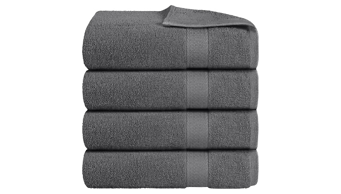 1, 2 or 4-Pack Large Jumbo Bath Sheets - 12 Colours