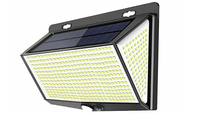 1 or 2 Solar-Powered Motion-Sensor LED Outdoor Wall Lights