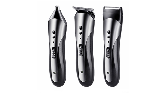 3-in-1 Waterproof Electric Cordless Hair Clipper, Trimmer & Razor