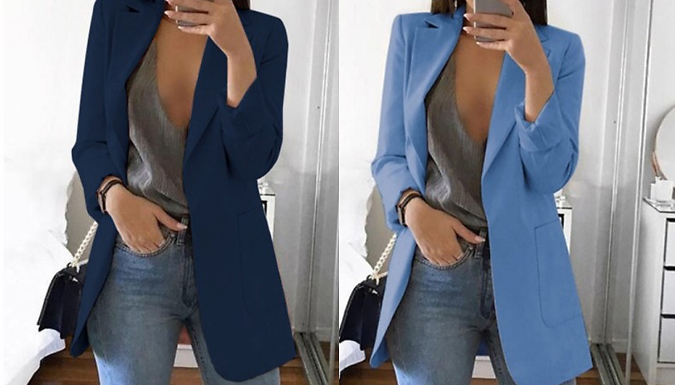 Women's Casual Suit Blazer - 12 Colours & 6 Sizes