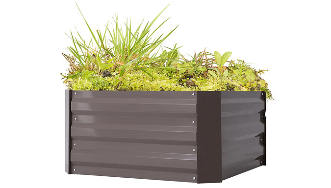 Metal Garden Planter Raised Bed Box - 3 Sizes