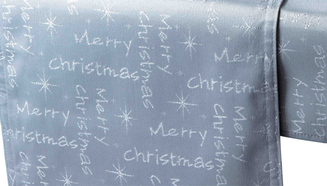 Sparkle Merry Christmas Table Cloth Set - 6 Options