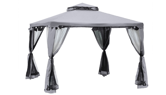 Outsunny 3m x 3m Metal Gazebo