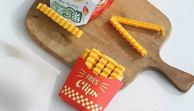 French Fries Shaped Sealing Clip - 12 Piece Box