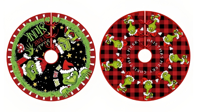 Grinch Christmas Tree Skirt - 2 Designs