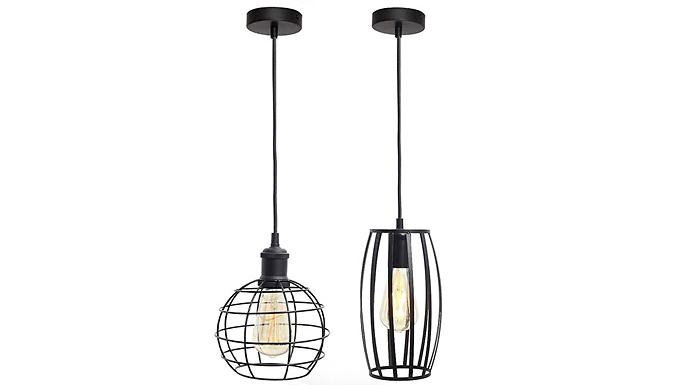 WiZ Cage Pendant Light with ST64 Smart Bulb - 2 Designs