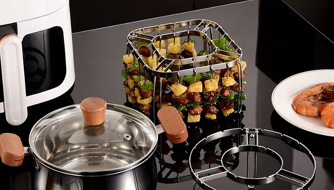 Stainless Steel Air Fryer Grill Rack - 2 Shapes