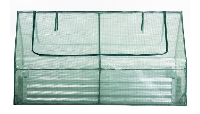 Garden Gear Galvanised Metal Raised Bed - with Greenhouse Cover!