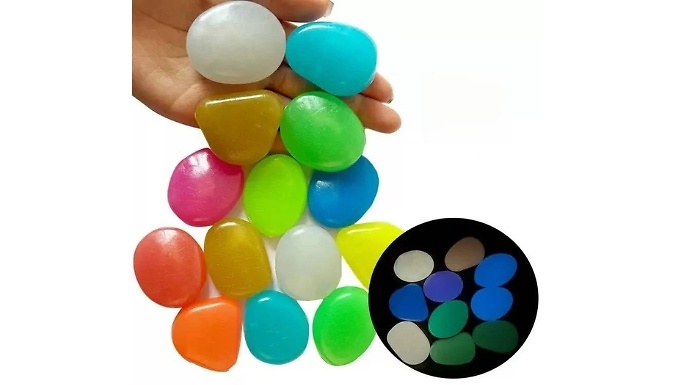 20-Piece Extra Large Glow-in-the-Dark Stones