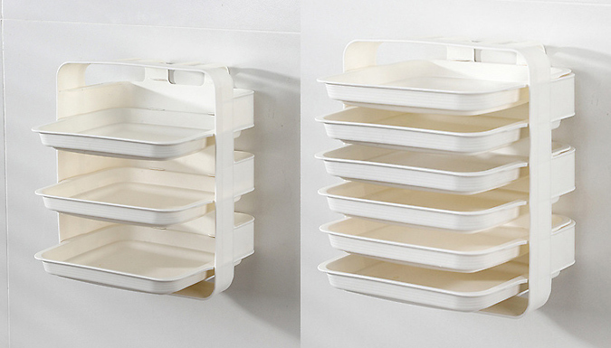 3 or 6-Layer Kitchen Countertop Food Prep Organiser - 3 Colours