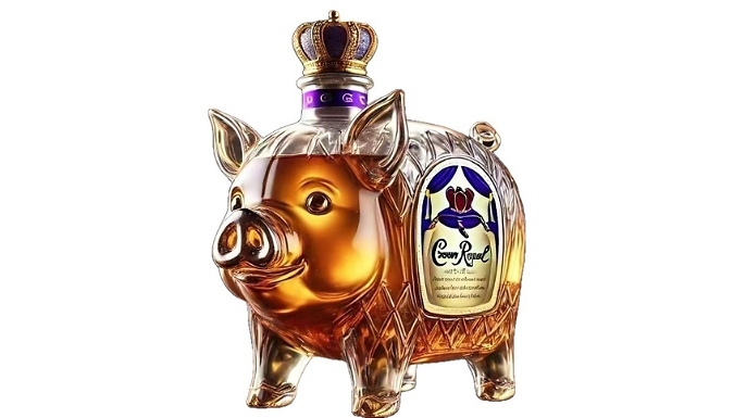 Cute Pig Whiskey Decanter from Go Groopie IE