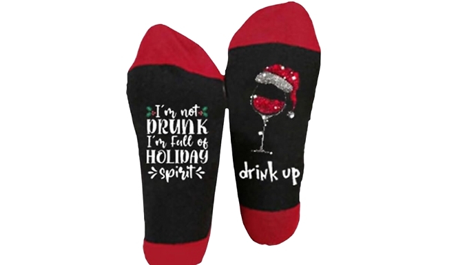 Funny Christmas Novelty Socks - 2 Colours